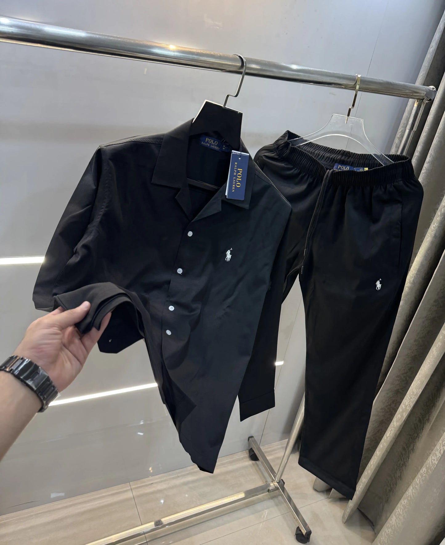 Ralph  Lauren Black Logo Work Premium Tracksuit