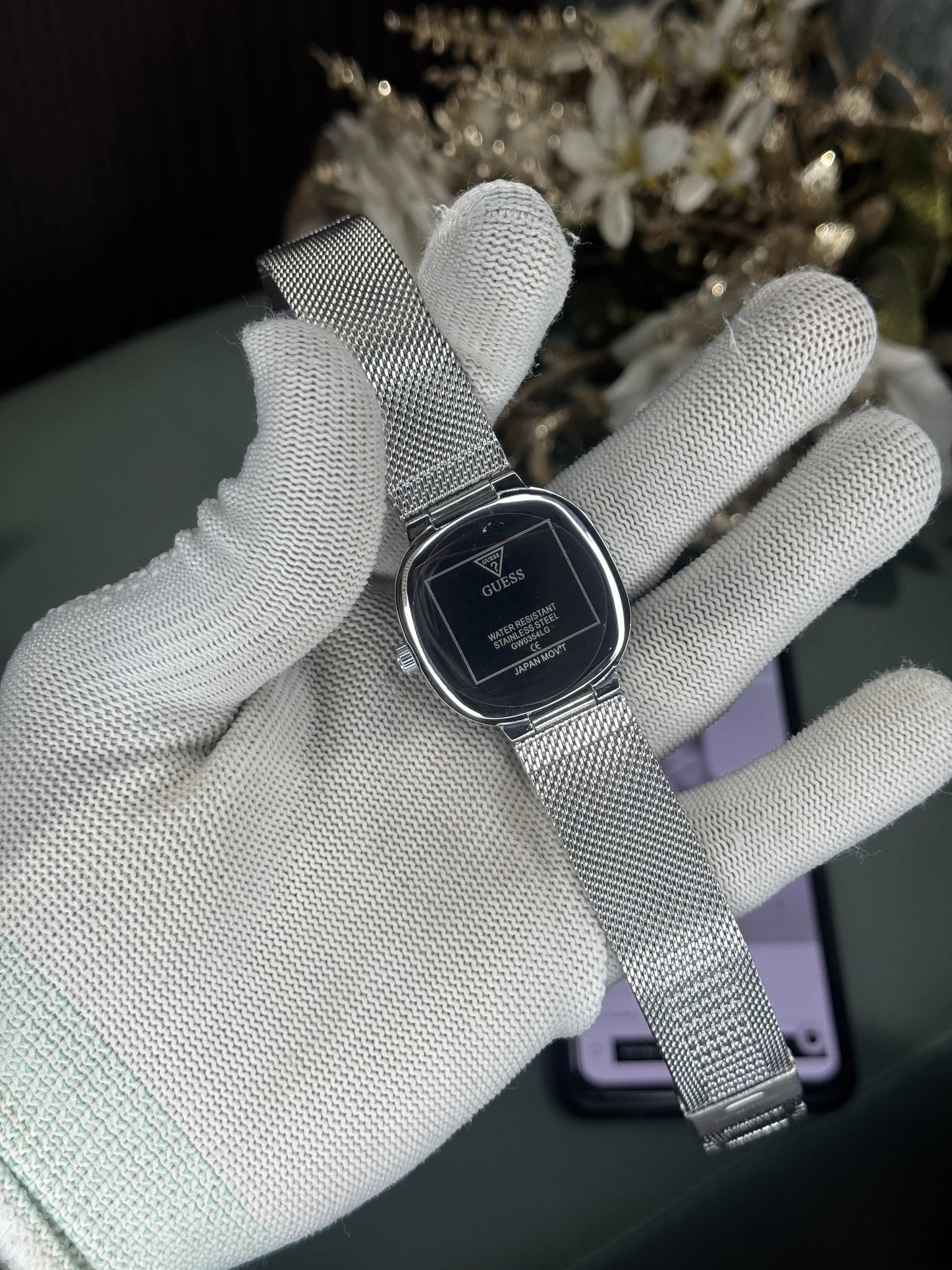 Gues s Tapestry All Silver Premium Ladies Watch
