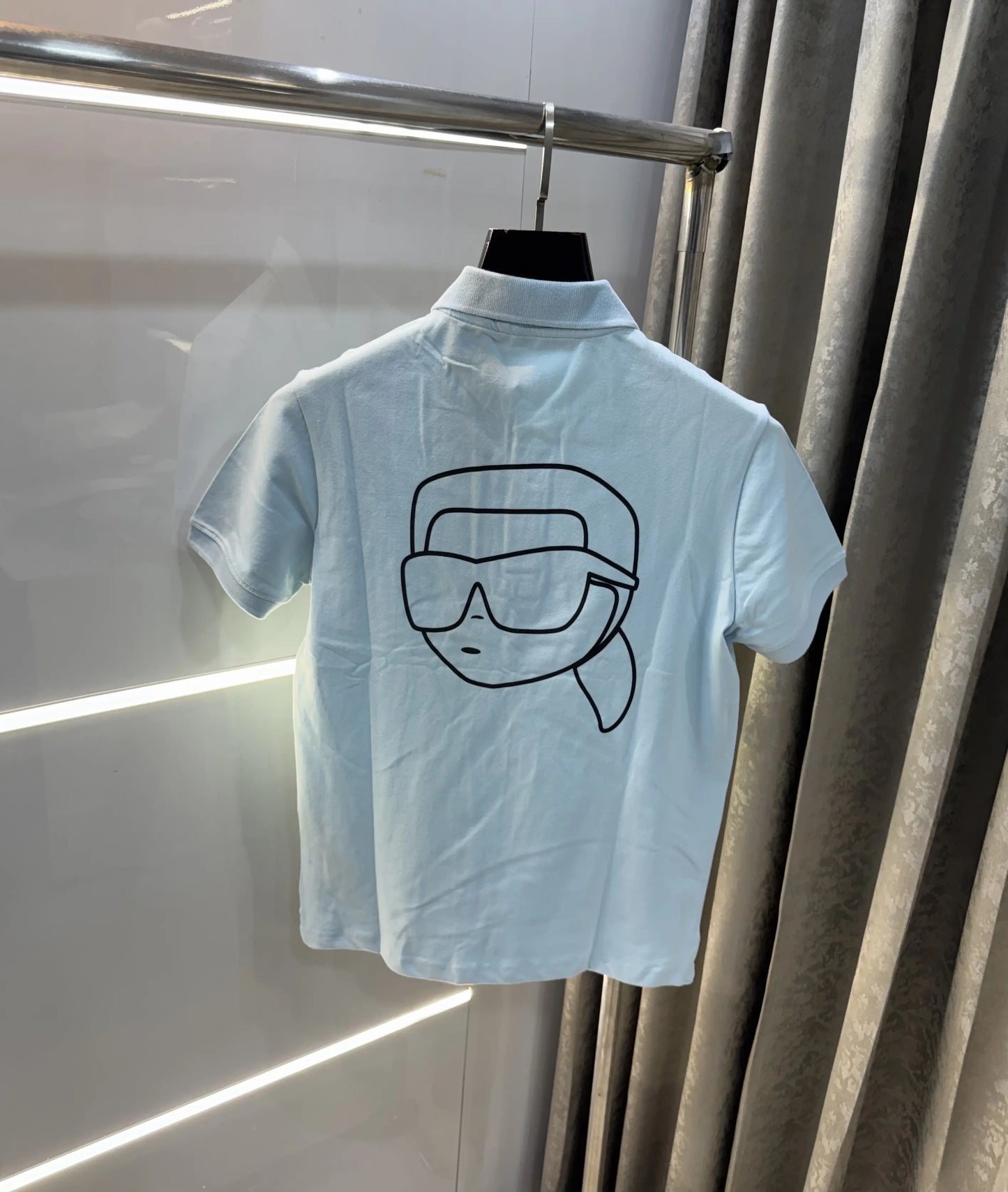 Karl Lagerfled Sky Blue Imported Polo T-Shirt