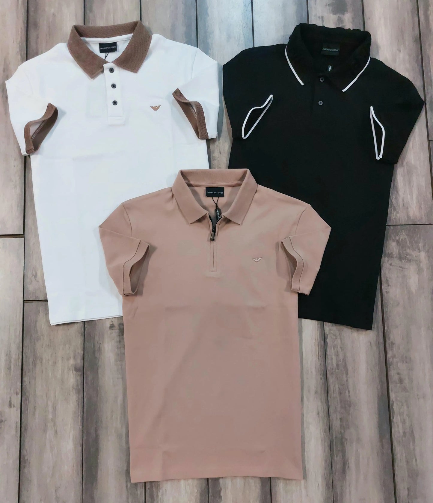 Emporio Arman i Beige Premium Polo T-Shirt