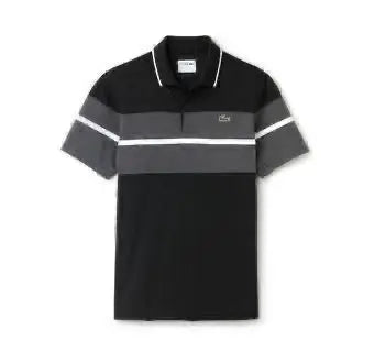 Lacost e Black Embroidery Logo Premium Polo T-Shirt