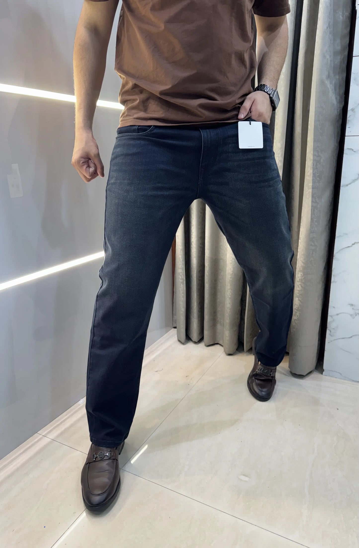 Calvi n Klein Dark Blue Imported Hyperflex Denim
