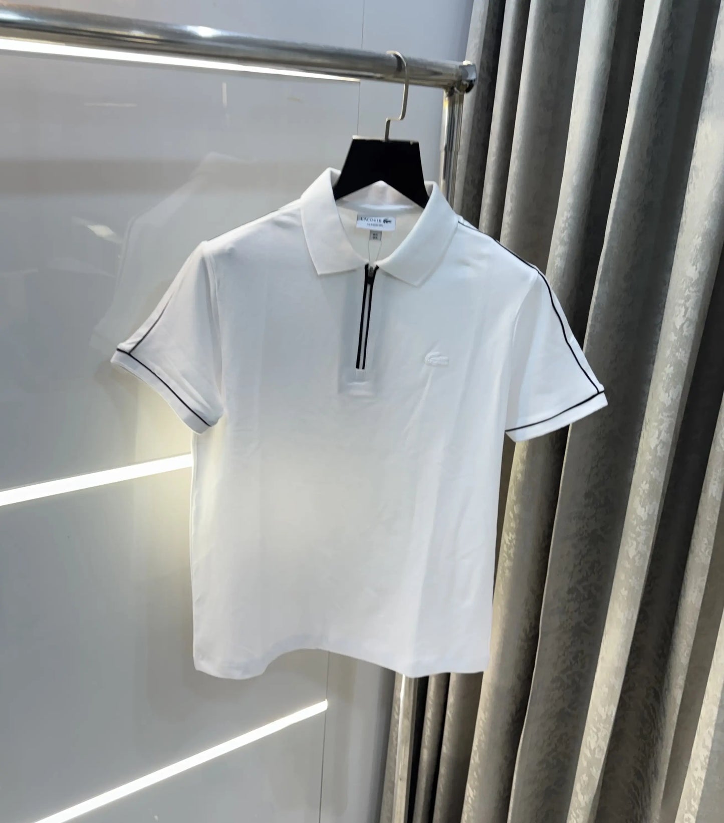 Lacost e White Logo Work Premium Polo T-Shirt