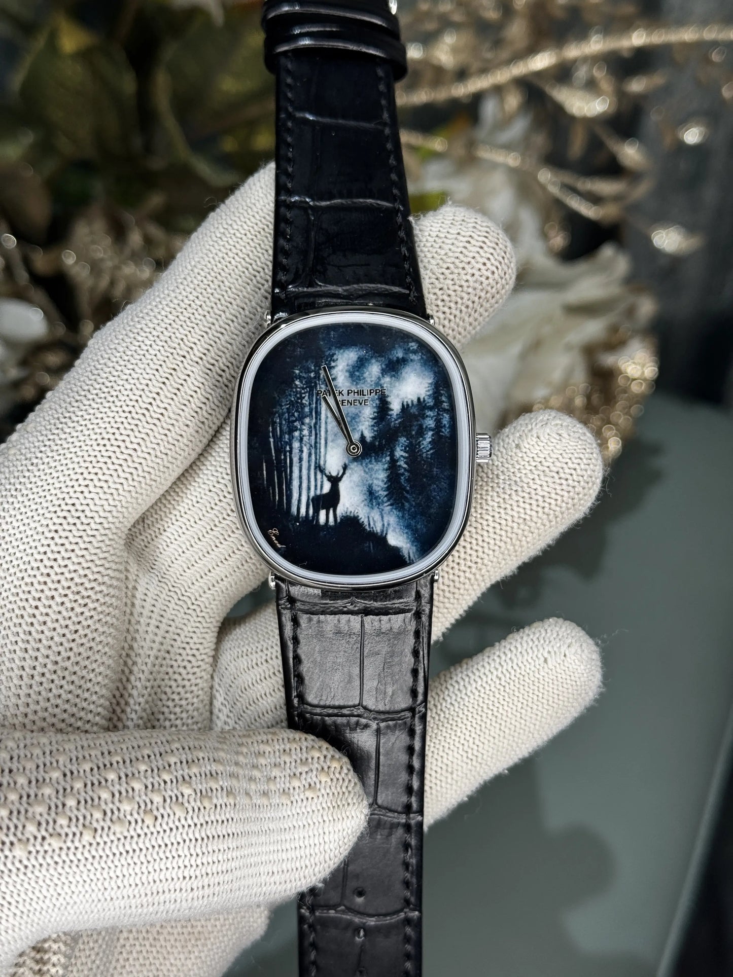 Patek Golden Ellipse Forest In the Mist Premium Quartz Watch