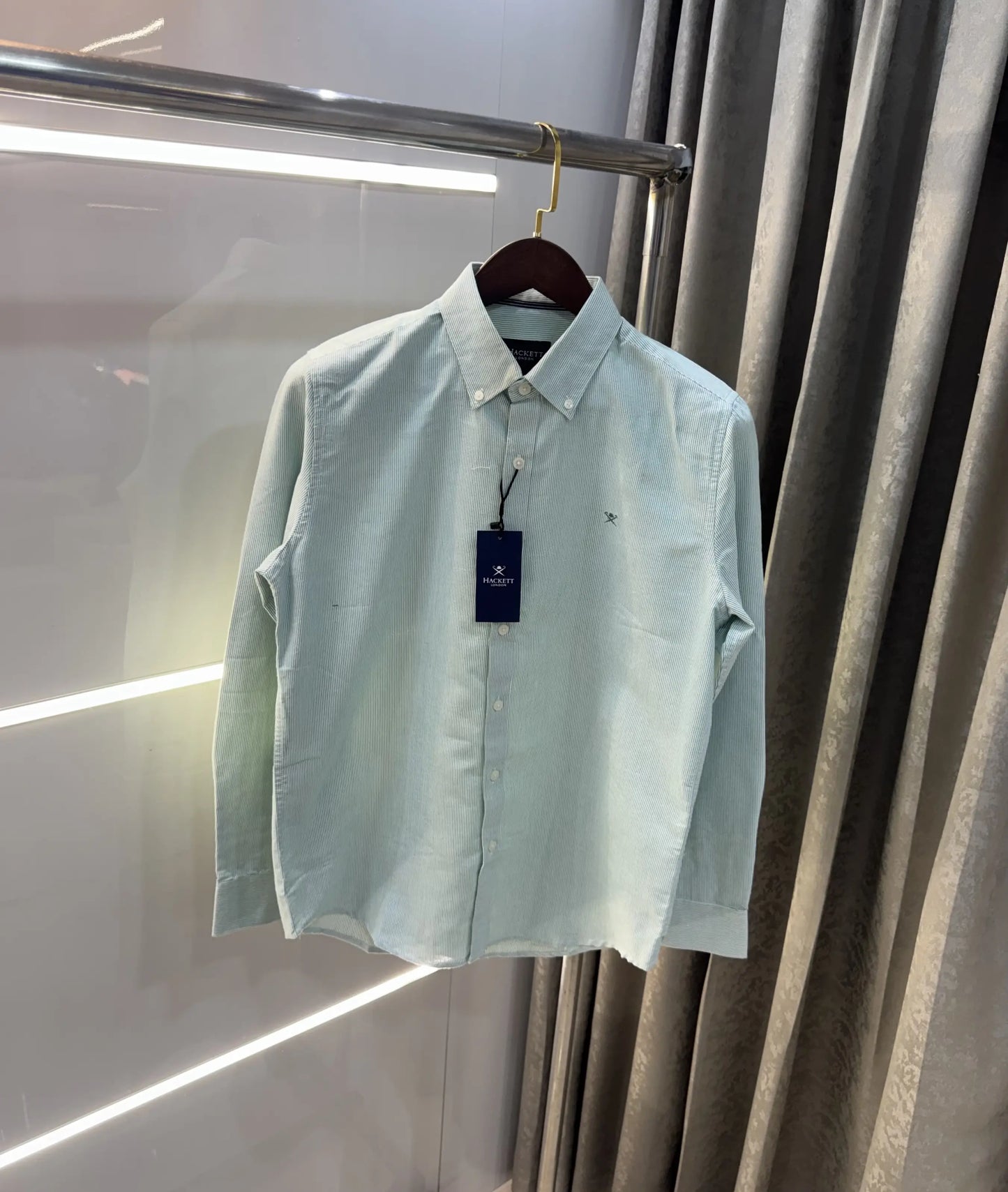 Hacket Green Logo Work Classic Shirt