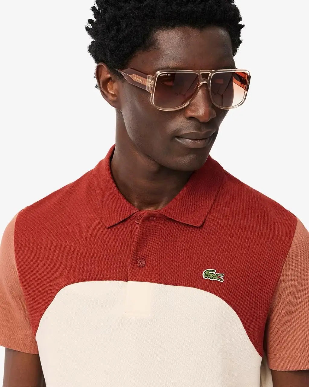 Lacost e Cream Embroidery Logo Premium Polo T-Shirt