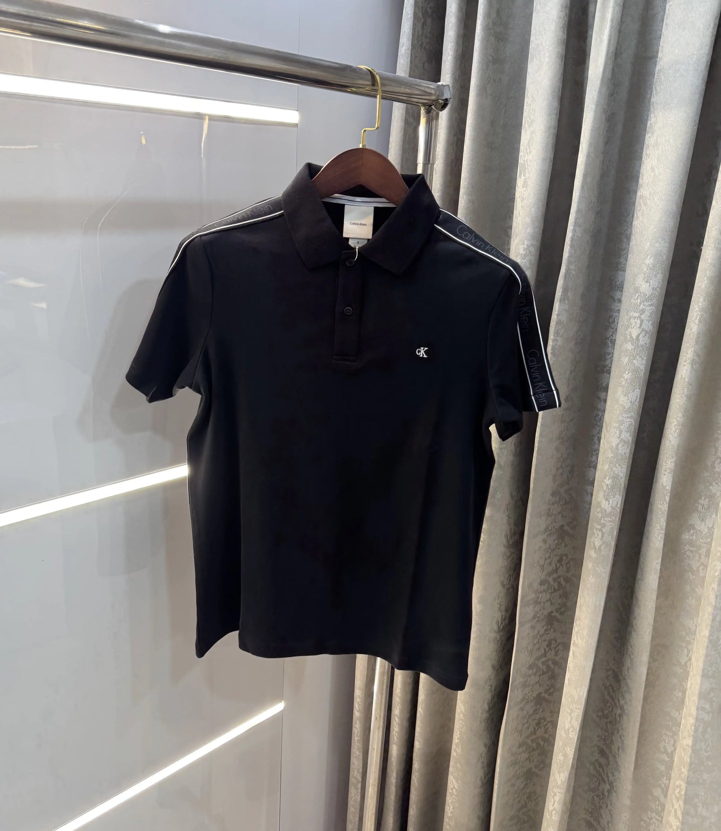 Calvin Klein Black Logo Work Premium Polo T-Shirt