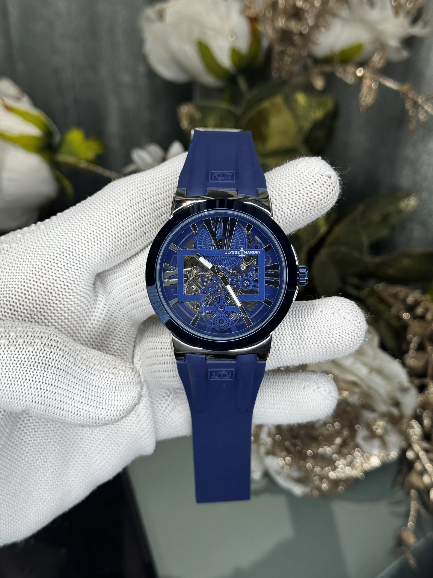 Ulysse Nardin Blast Silver Blue Premium Automatic Watch