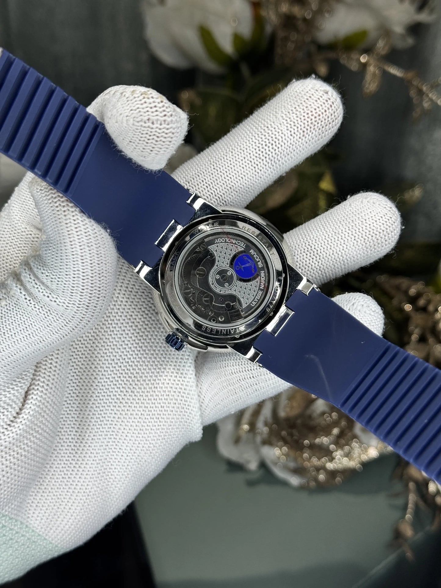 Ulysse Nardin Blast Silver Blue Premium Automatic Watch