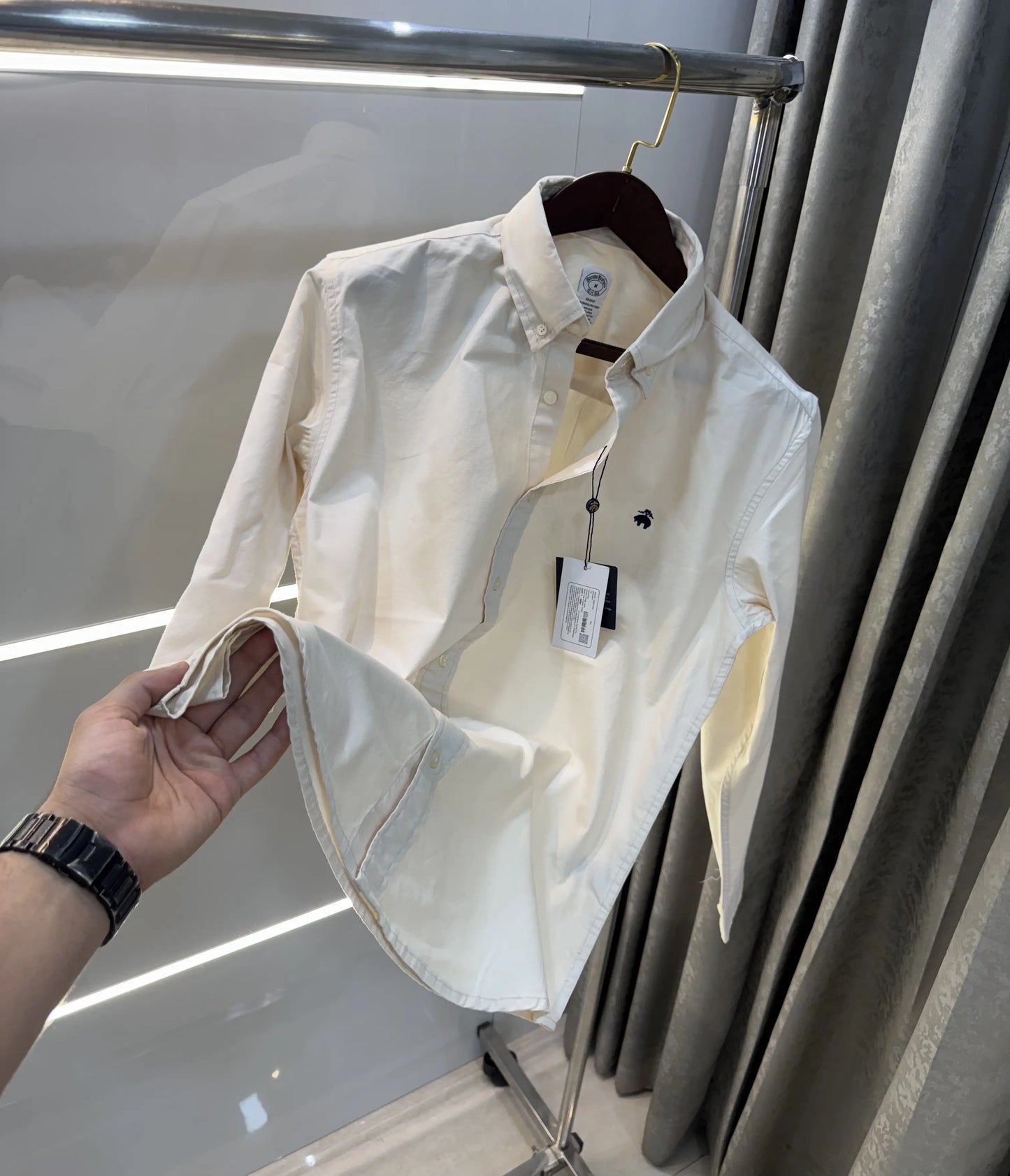 Brooks Brother Cream Oxford Premium Shirt