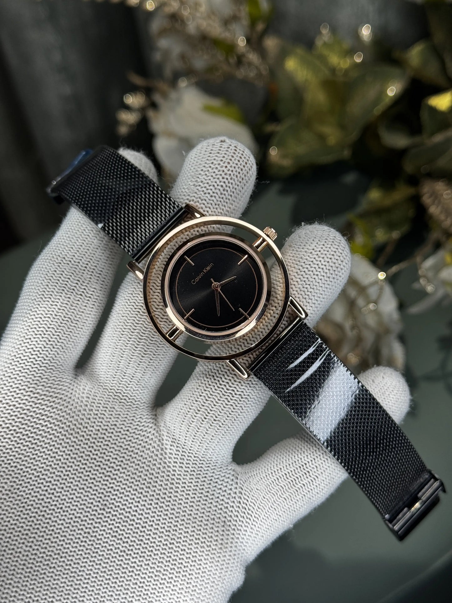 Calvin Klein Rose Gold Black Premium Watch