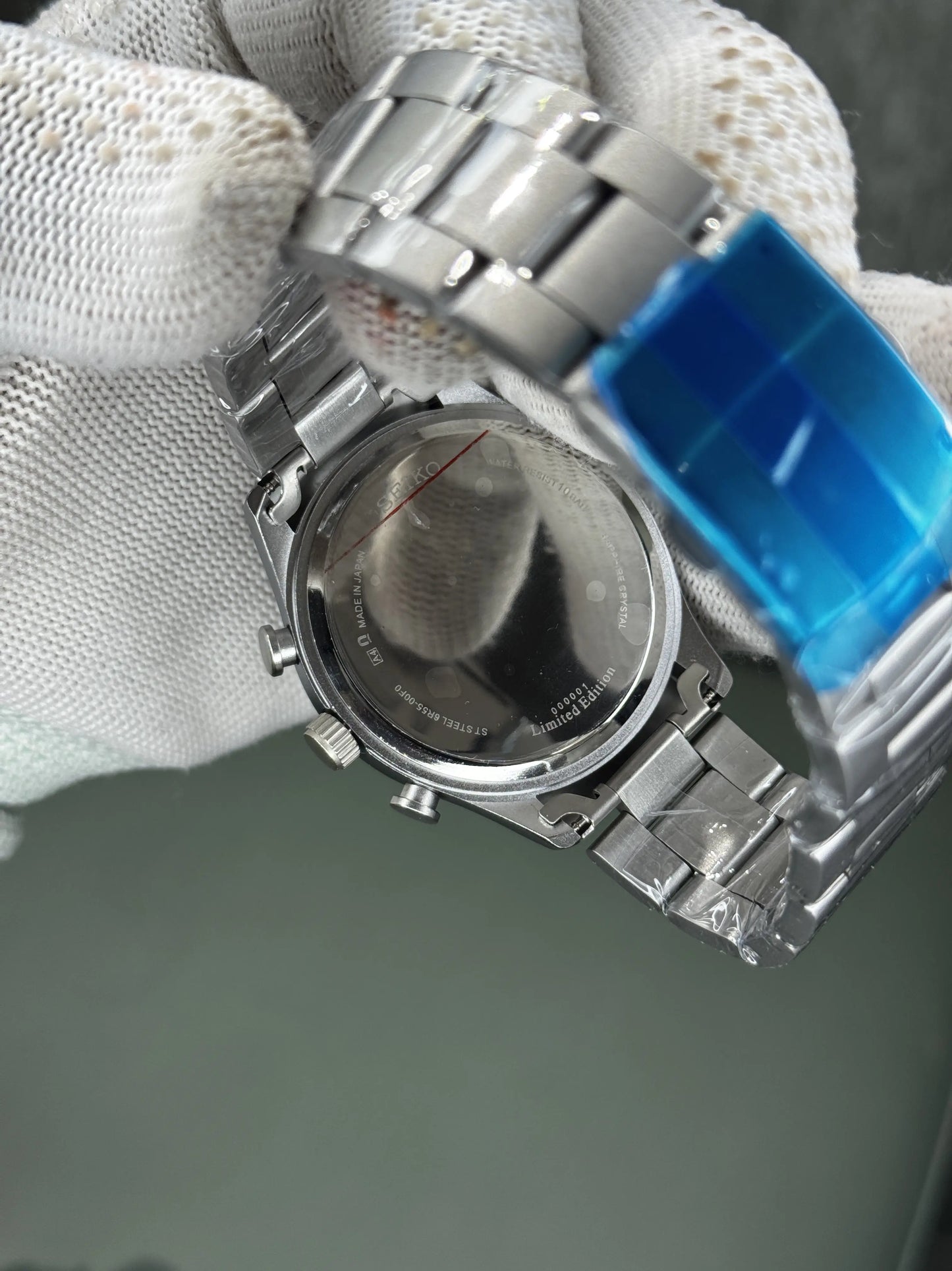 Seiko Dress Silver Black Chronograph Premium Watch