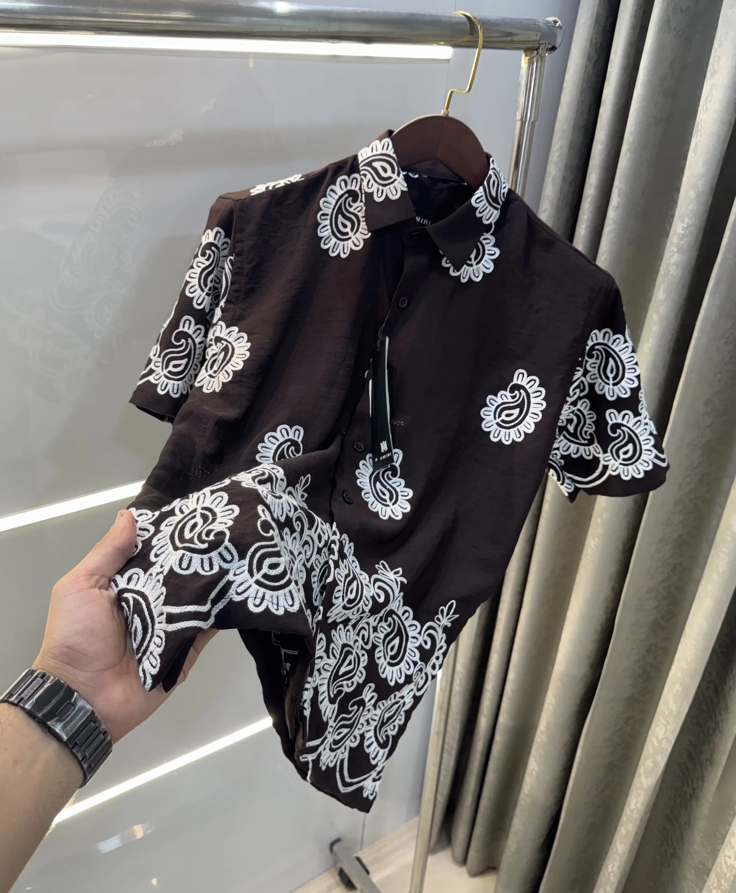 Amiri Brown Designer Premium Shirt