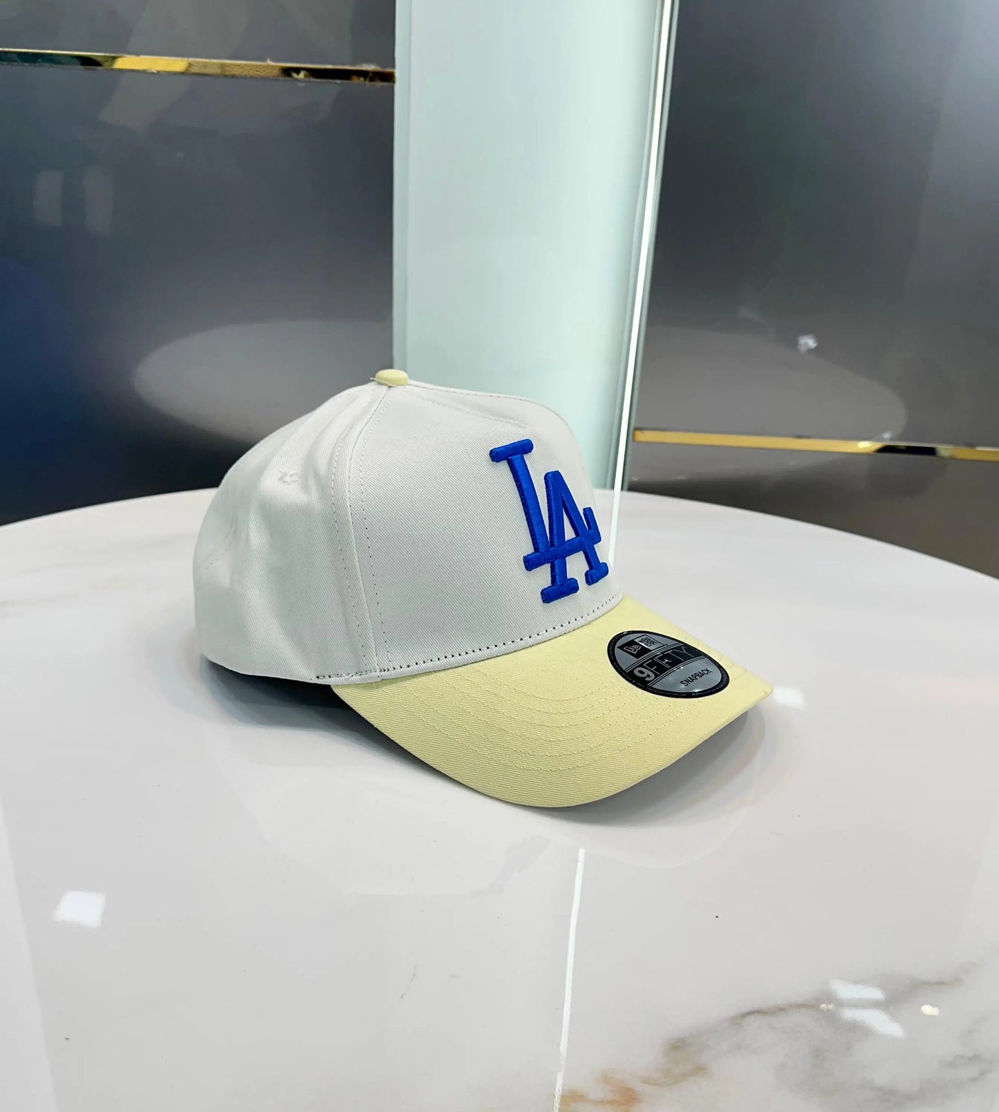 LA Grey Yellow Imported Cap