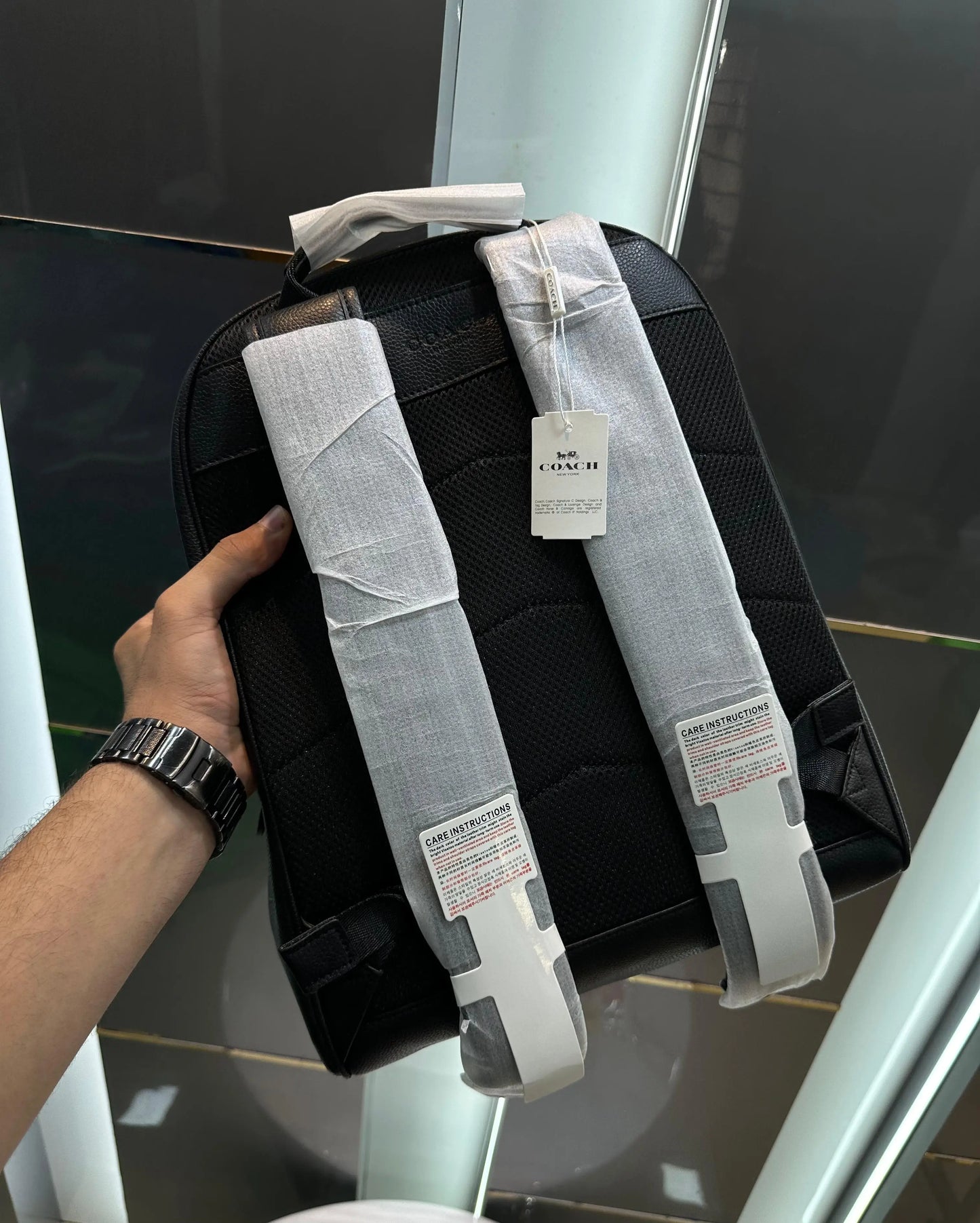 Coac h Black Sketch Print Luxury Imported BackPack
