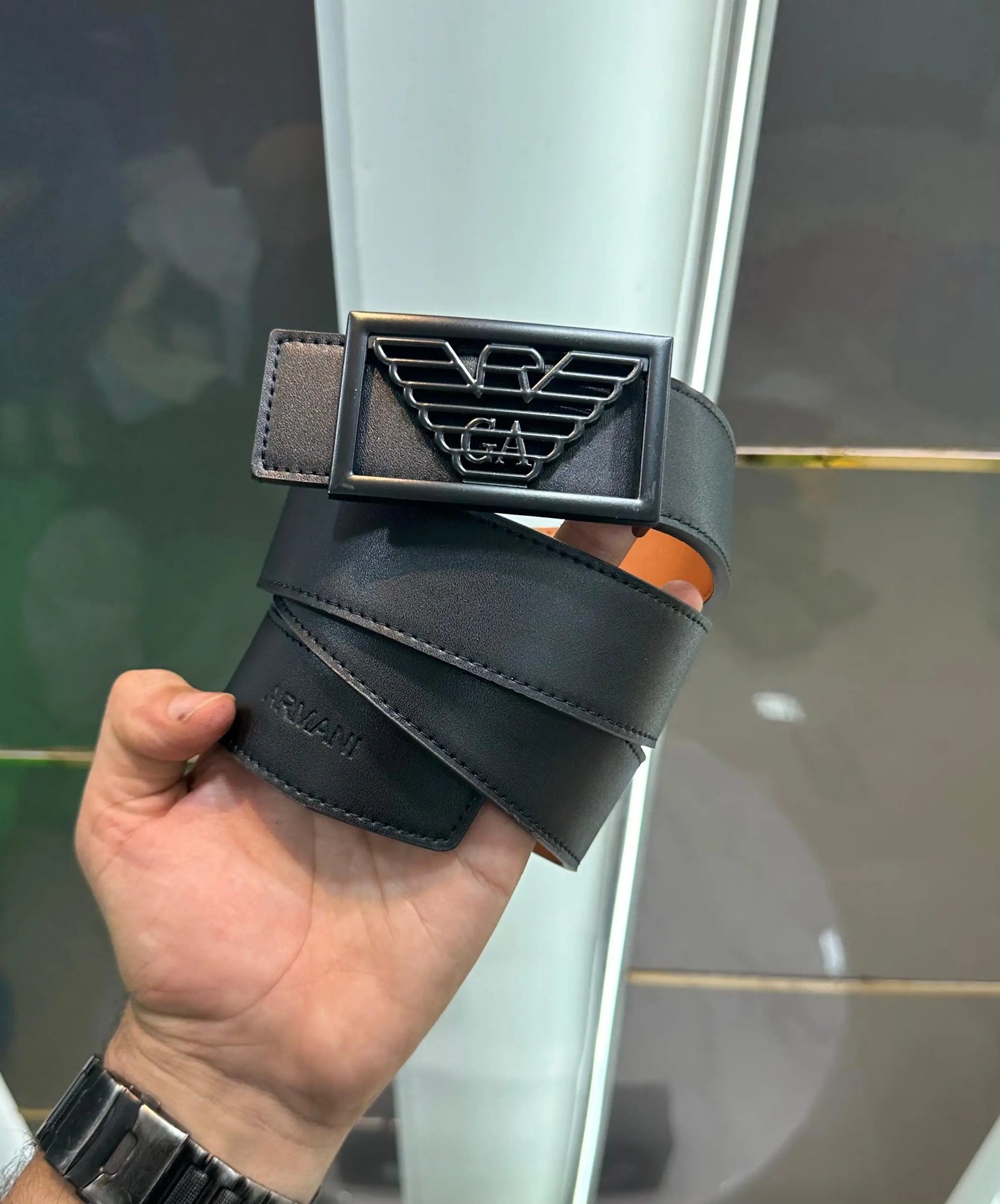 Giorgio Arman i Black Premium Imported Belt