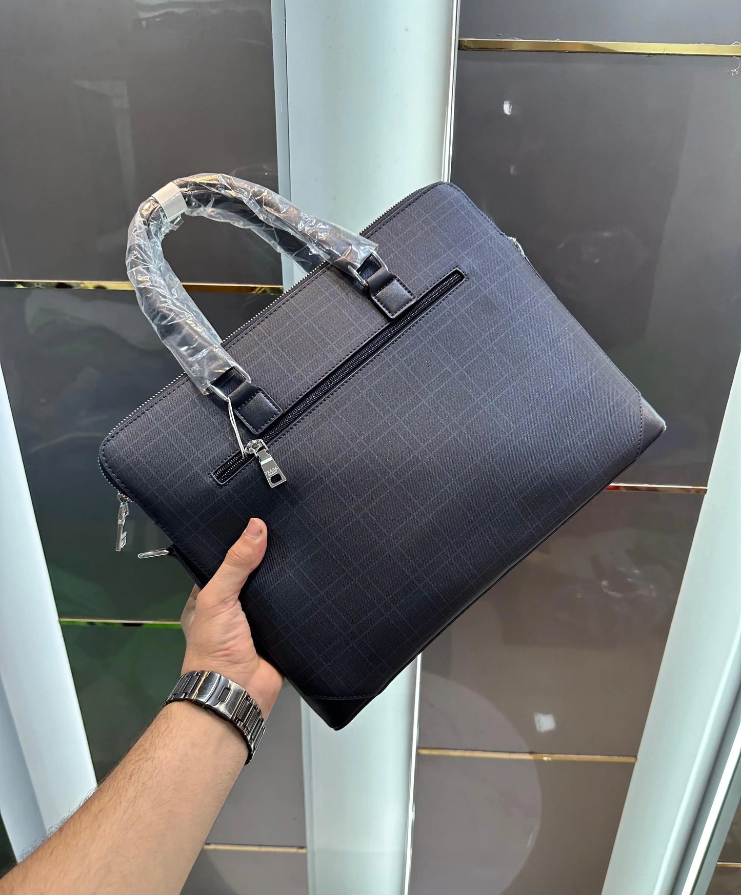 Prad a Blue Luxury Premium Imported Laptop Bag