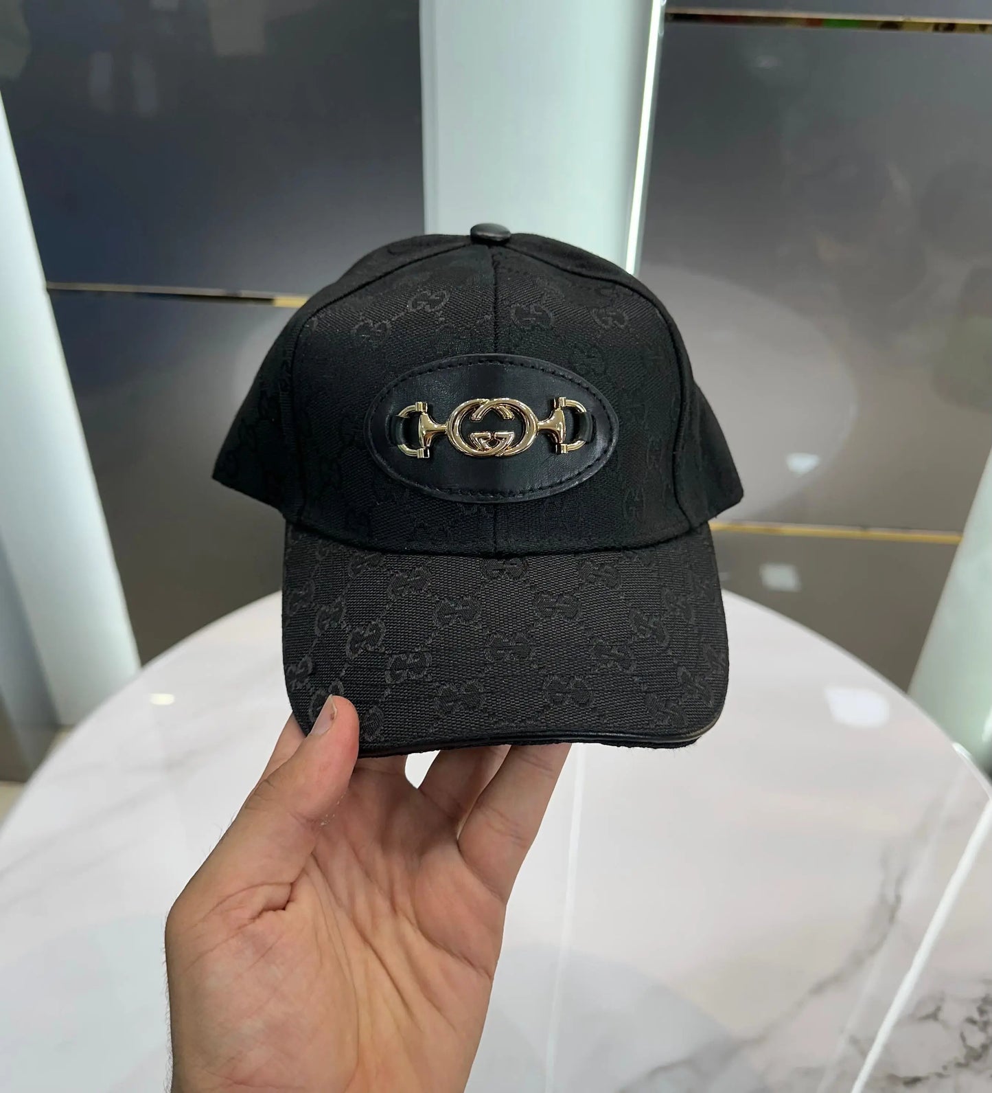 Gucc i Black Monogram 002 Premium Imported Cap