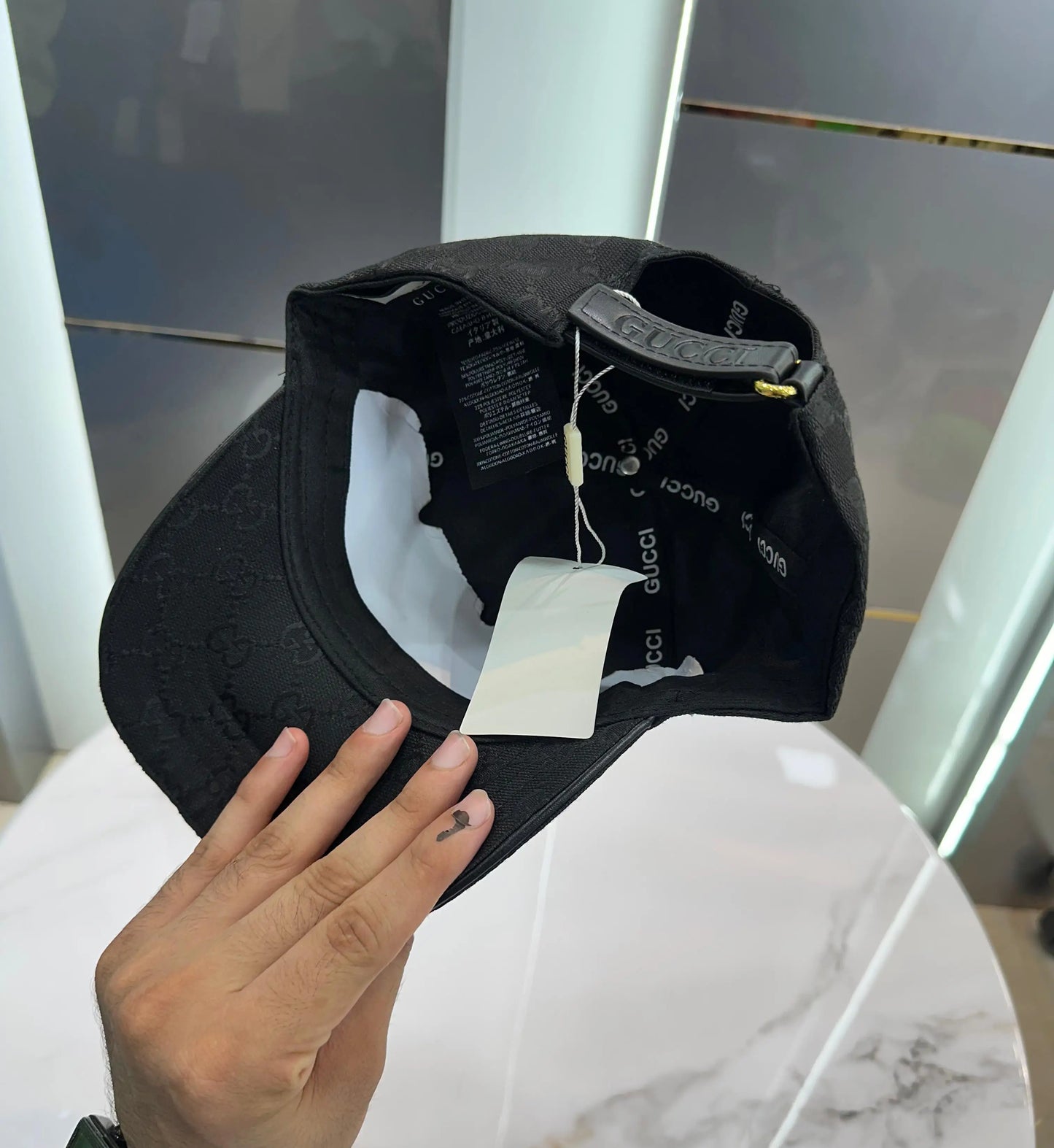 Gucc i Black Monogram 002 Premium Imported Cap
