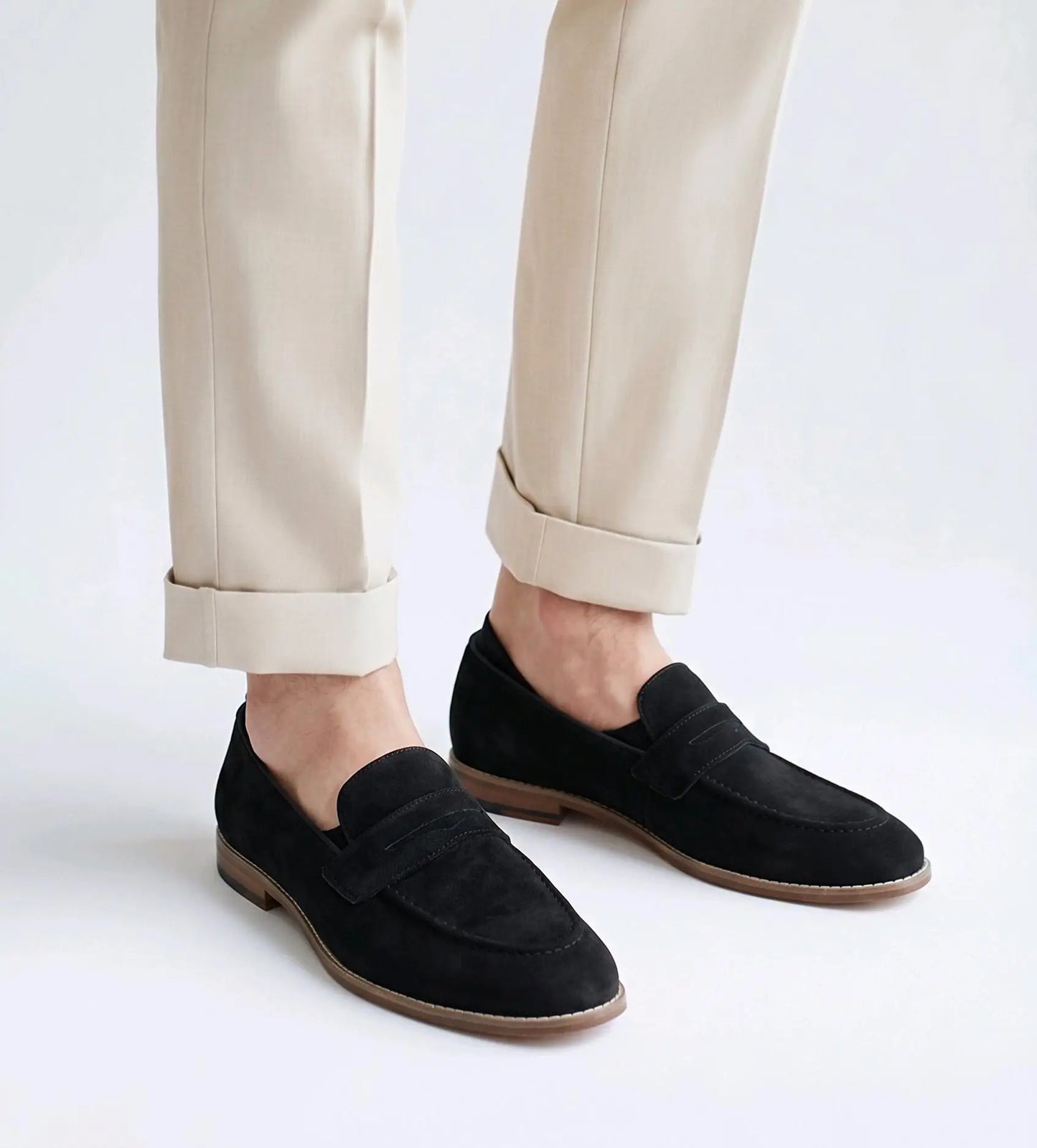 Salvatore Ferragamo Premium Wooden Sole Black Loafer