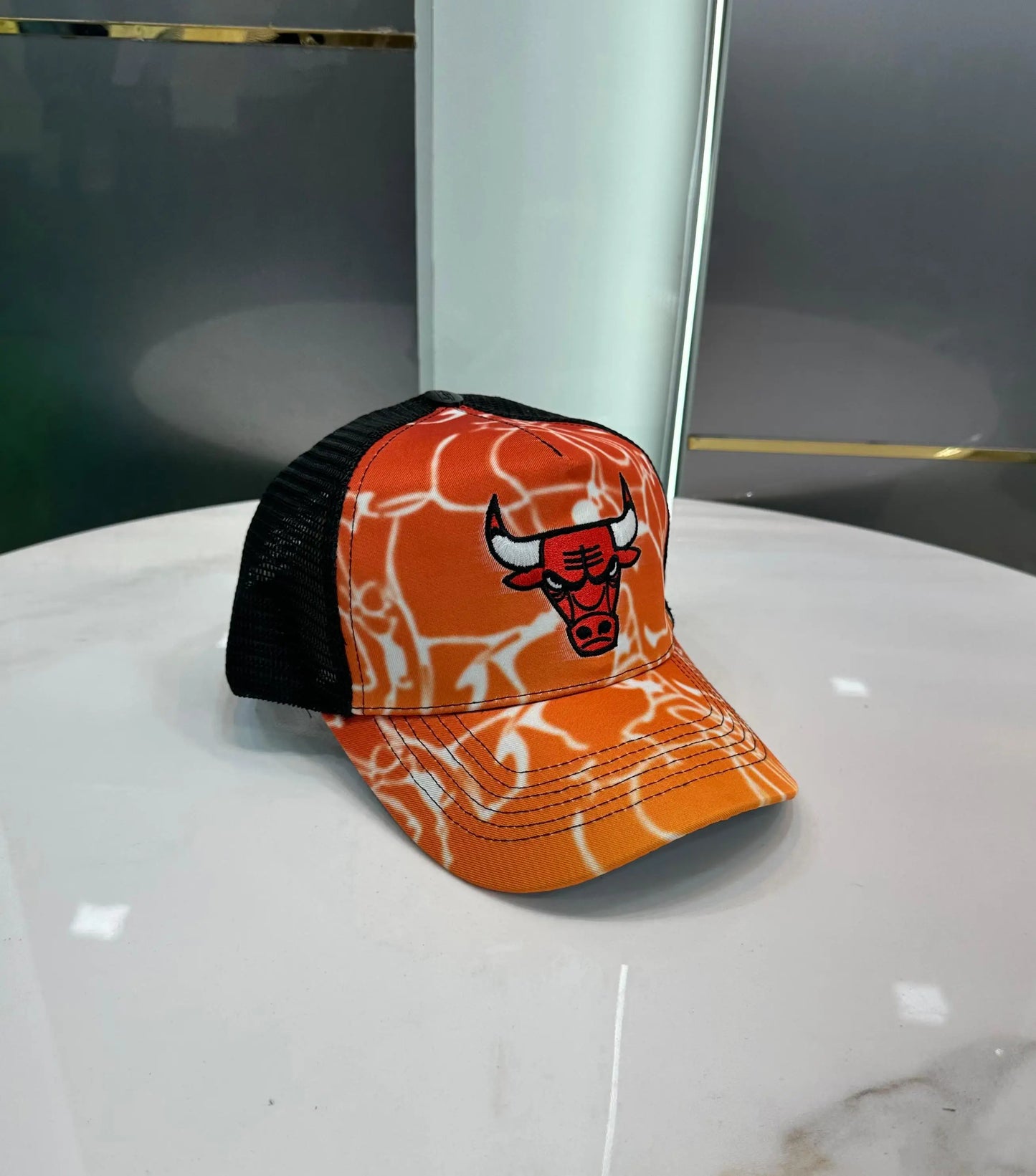 NBA Black Orange (Chicago Bulls) Premium Imported Cap 667