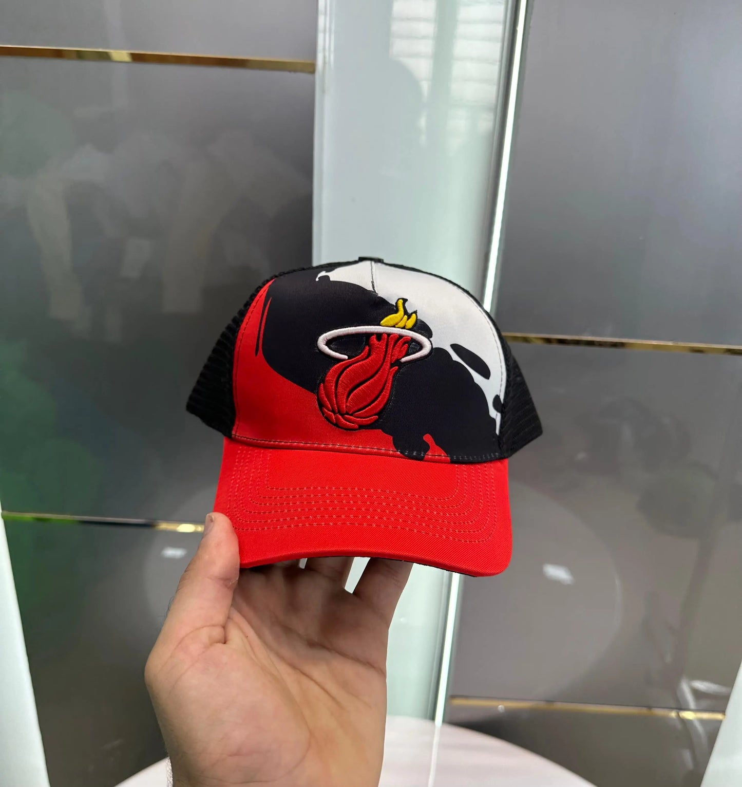 NBA Black Orange 002 Premium Imported Cap