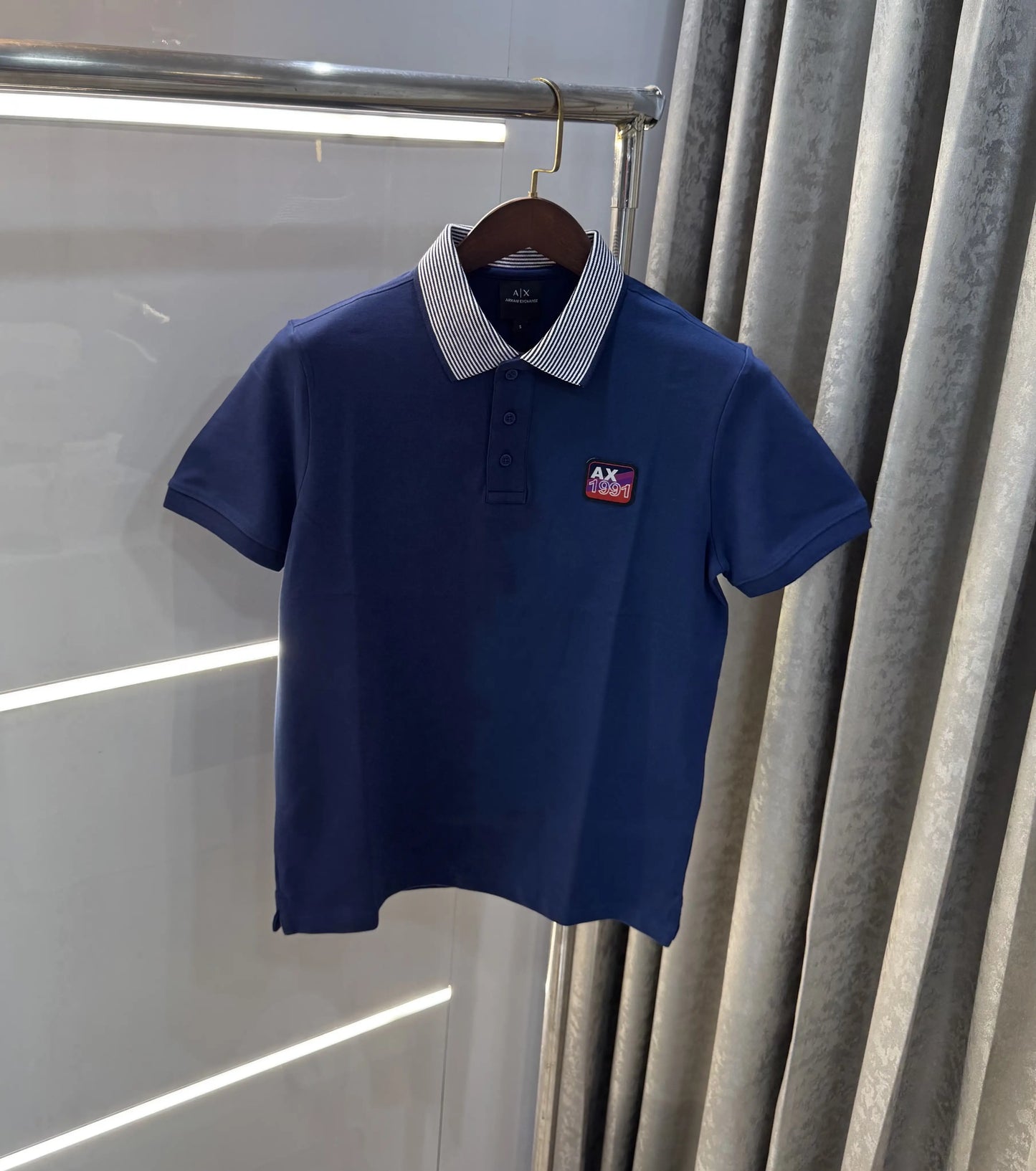 Arman i Exchange Petrol Blue Logo Work Premium Polo T-Shirt