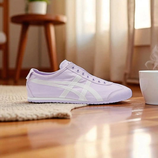 Onitsuk_a Tiger Mexico 66 Slip-On Purple White Girls Premium First Copy D-1951