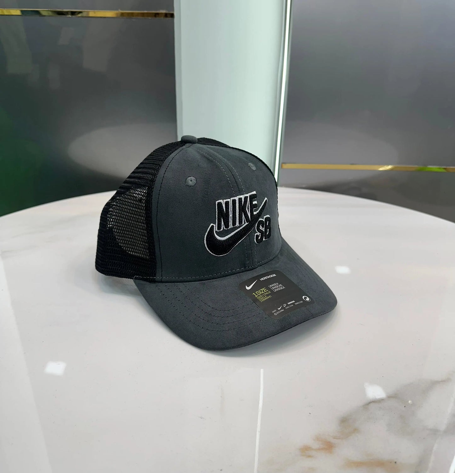 Nik e SB Grey (Suede) Premium Imported Cap