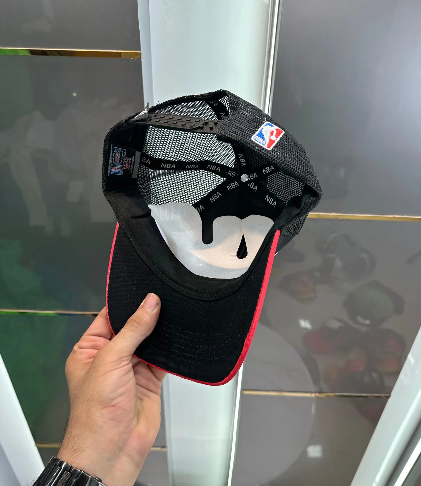 NBA Black Red(Chicago Bulls) Premium Imported Cap 668