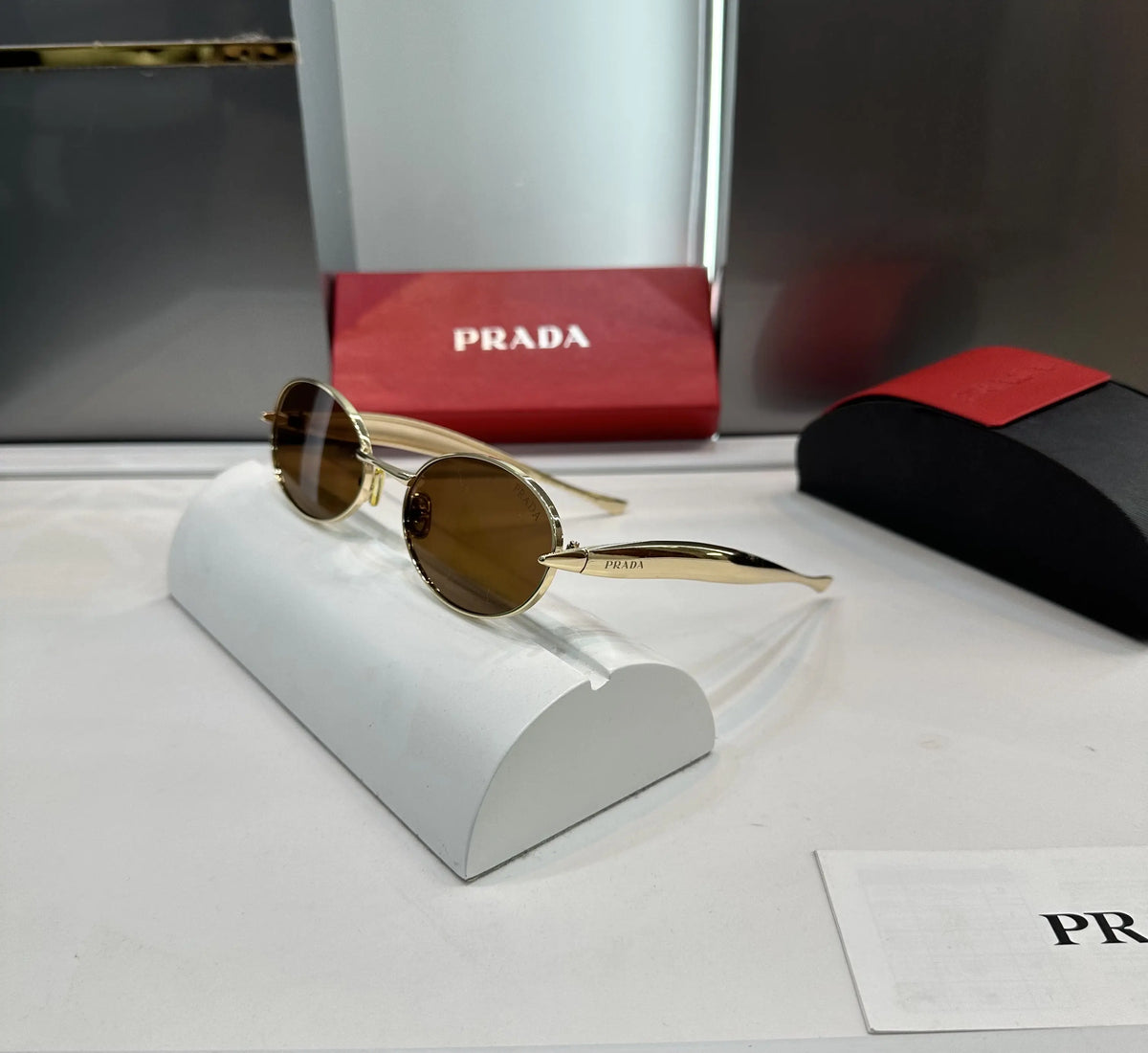 Prad a Milano Metal Luxury Sunglasses With Brand Box