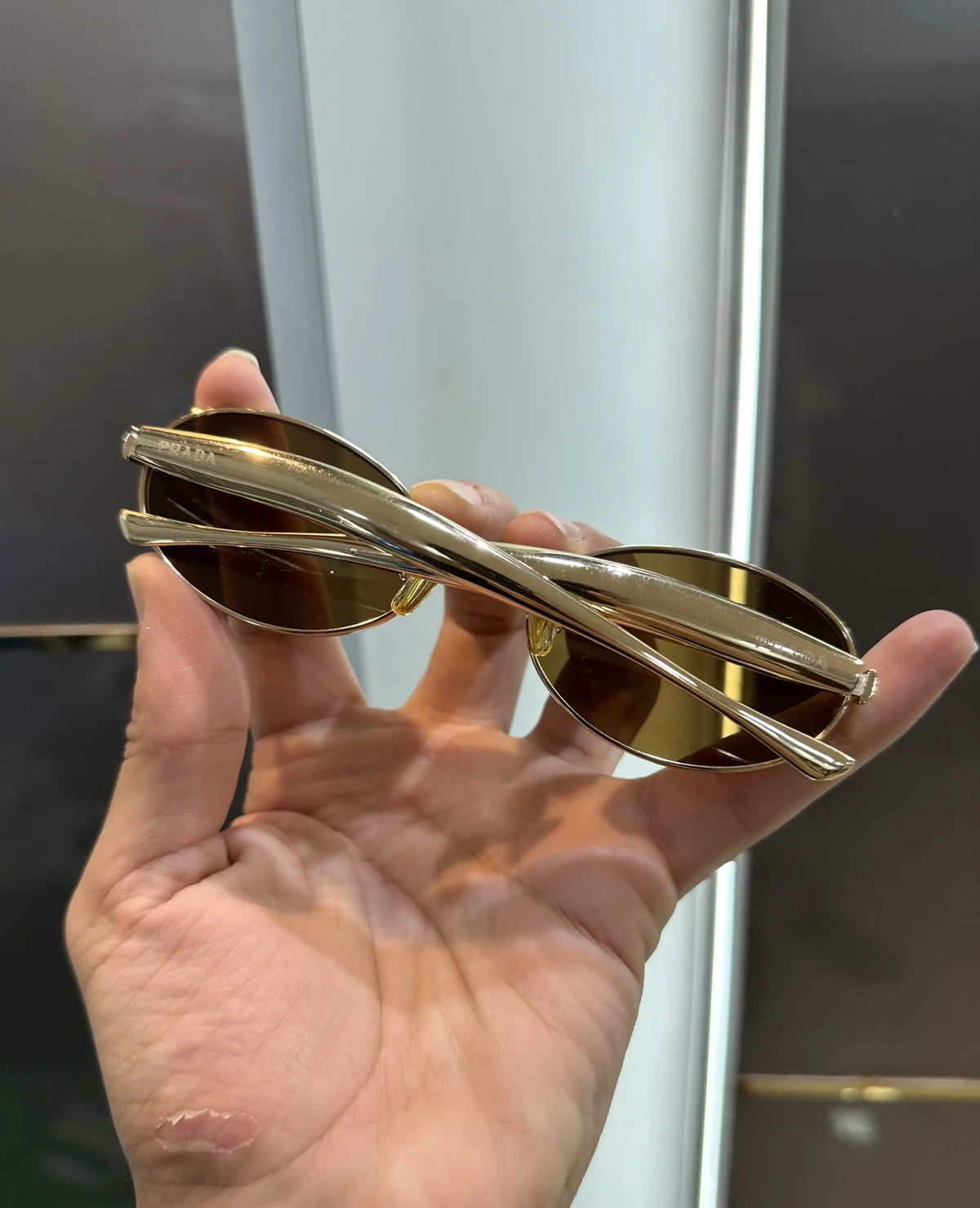 Prad a Milano Metal Luxury Sunglasses With Brand Box