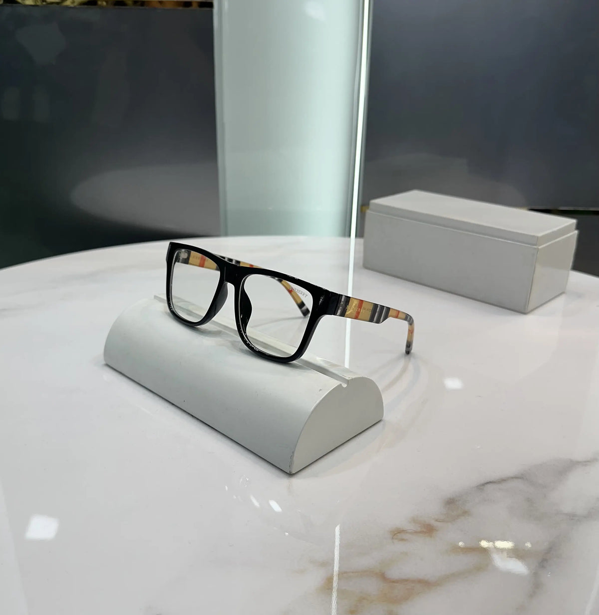 Burberry Transparent Luxury Sunglasses With Brand Box