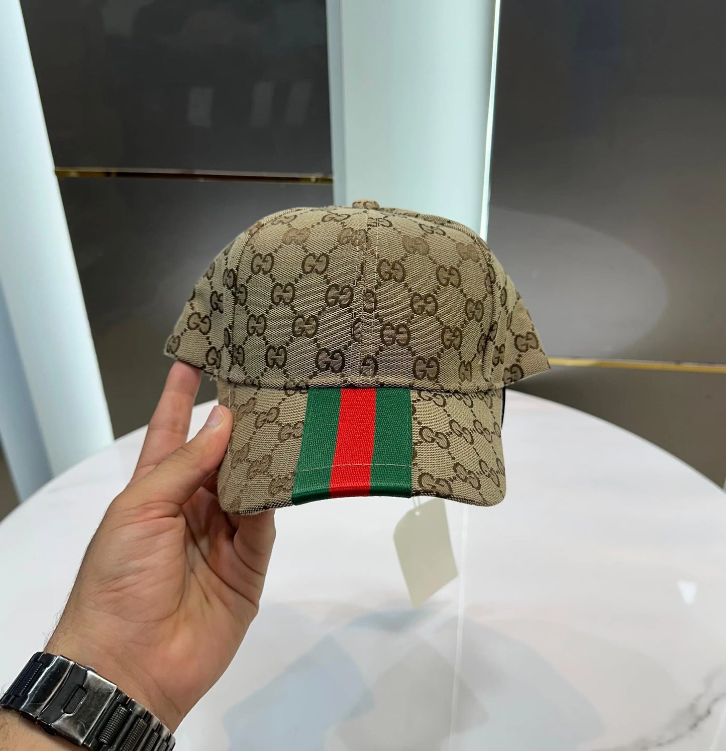 Gucc i Dark Beige 004 Premium Imported Cap