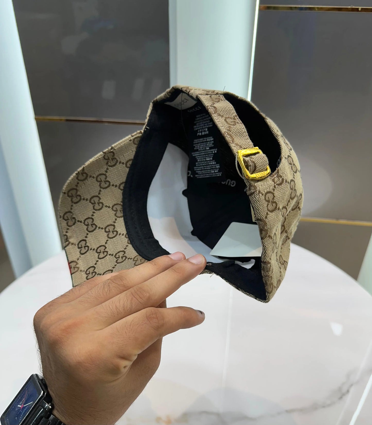 Gucc i Dark Beige 004 Premium Imported Cap