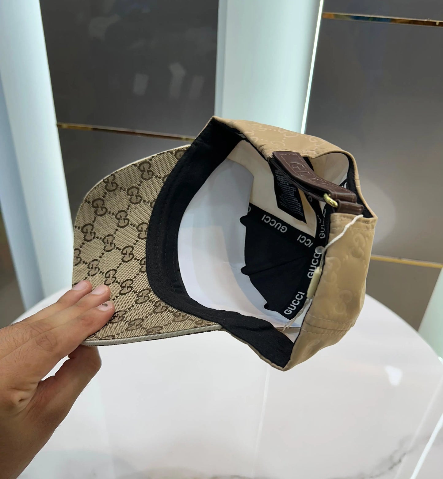 Gucc i Beige 005 Premium Imported Cap
