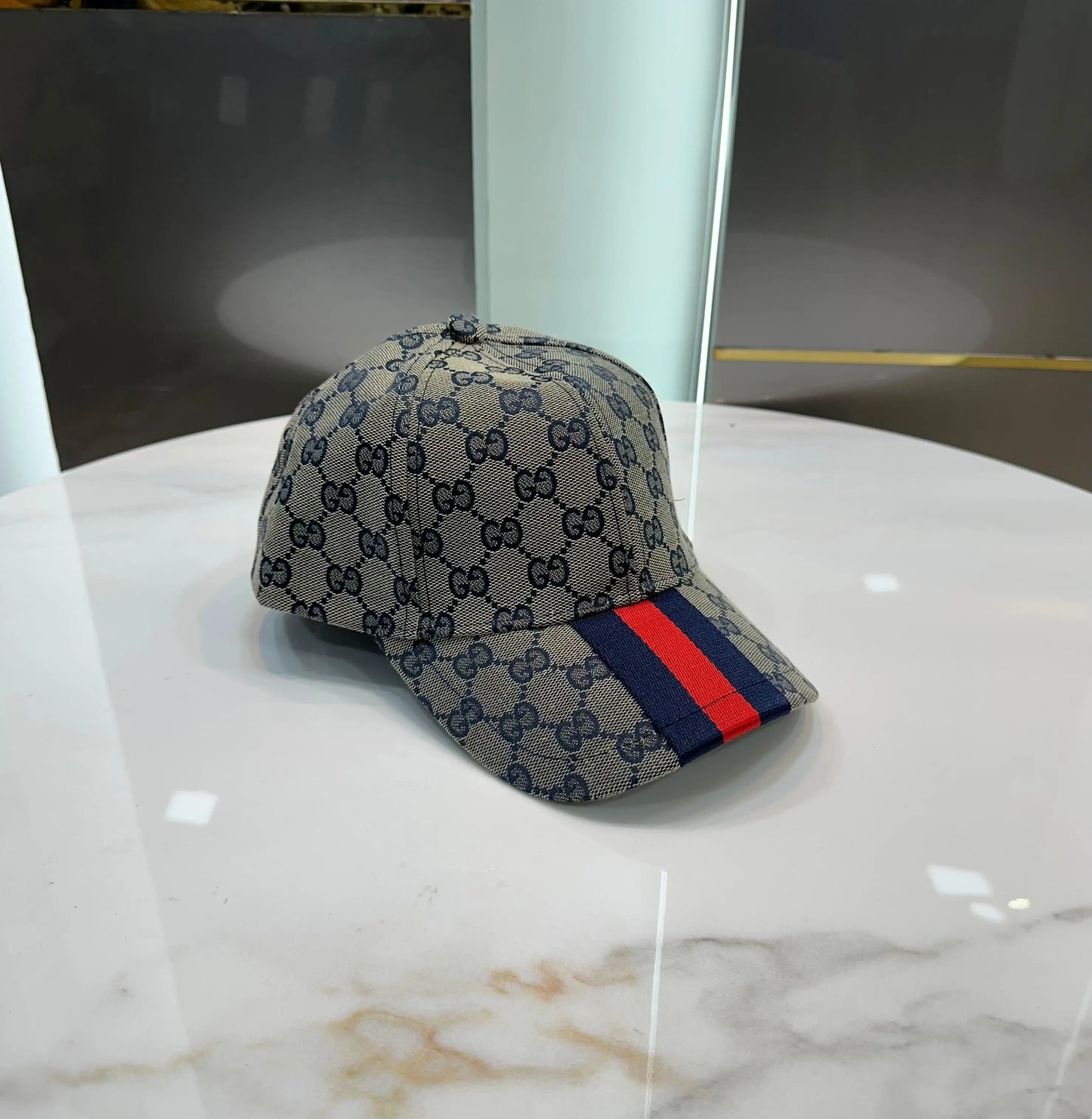 Gucc i Beige Blue 006 Premium Imported Cap