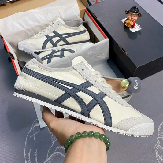 Onitsuka Tiger Mexico 66 BeigeNavy  Girls  Womens First Copy Sneakers