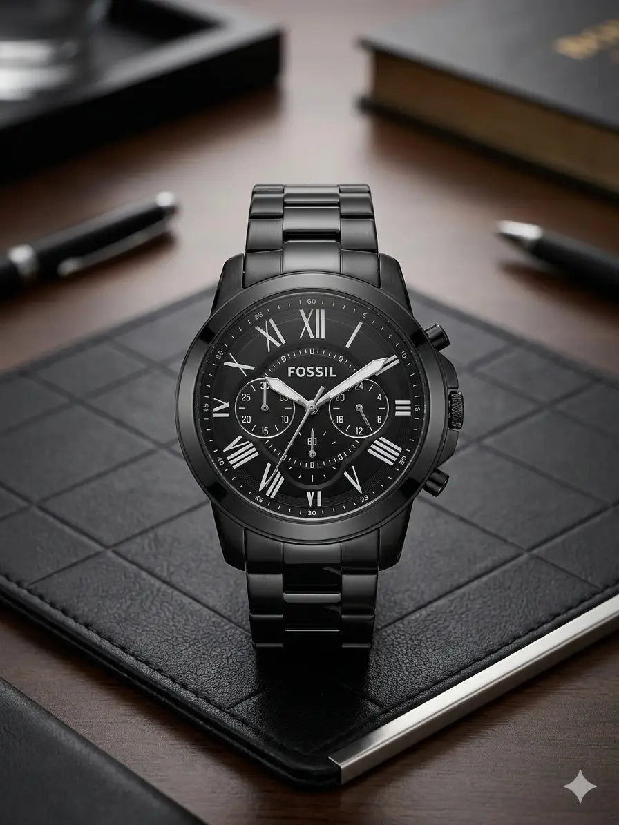 FOSSIL GRANT BLACK