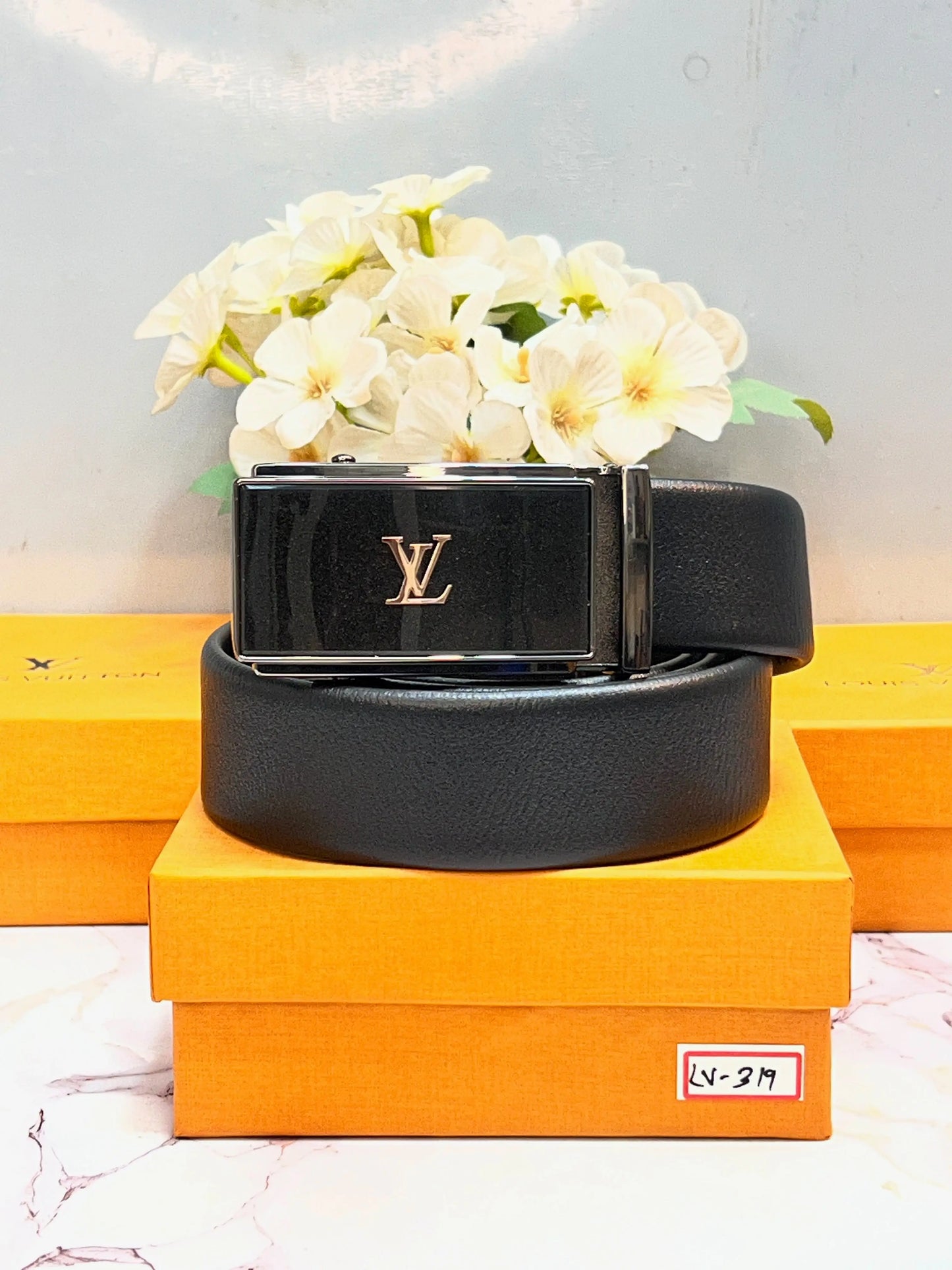 LV LOUIS VUITTON PREMIUM QUALITY AUTOLOCK BELT WITH OG BOX
