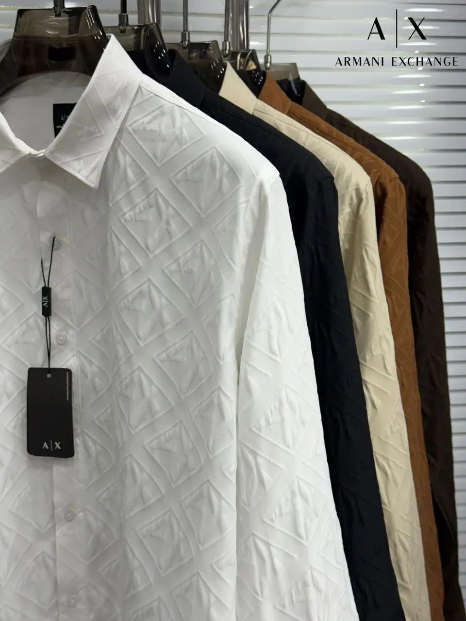 Arman i Exchange Tan Luxury Shirt With Premium Box Packing