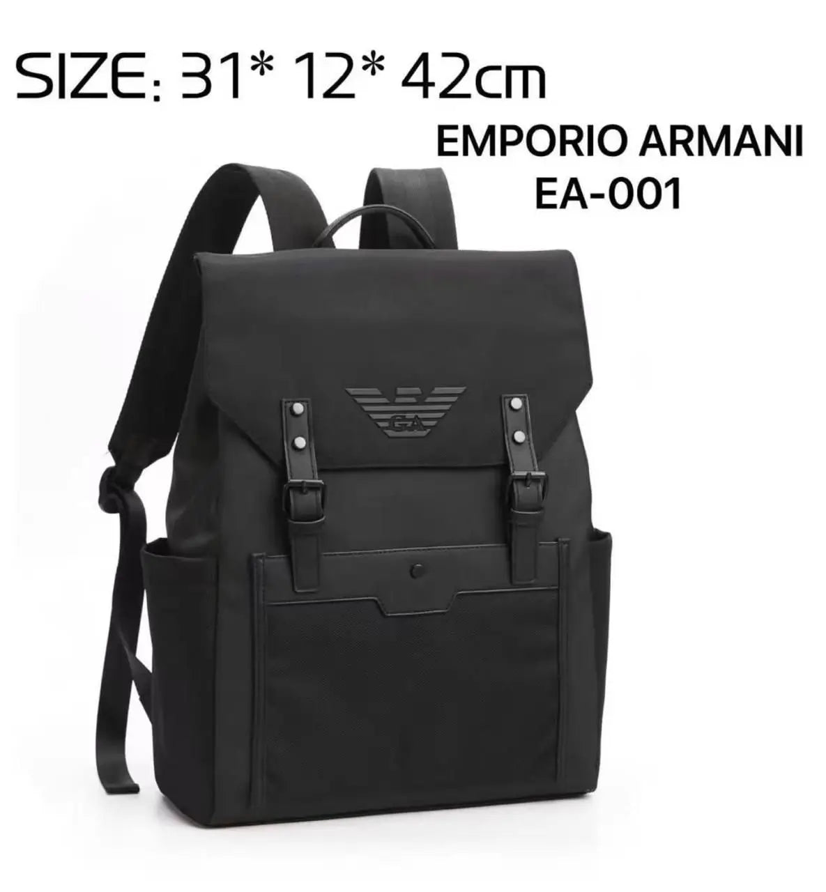 Giorgio Arman i Black 002 Luxury Imported BackPack