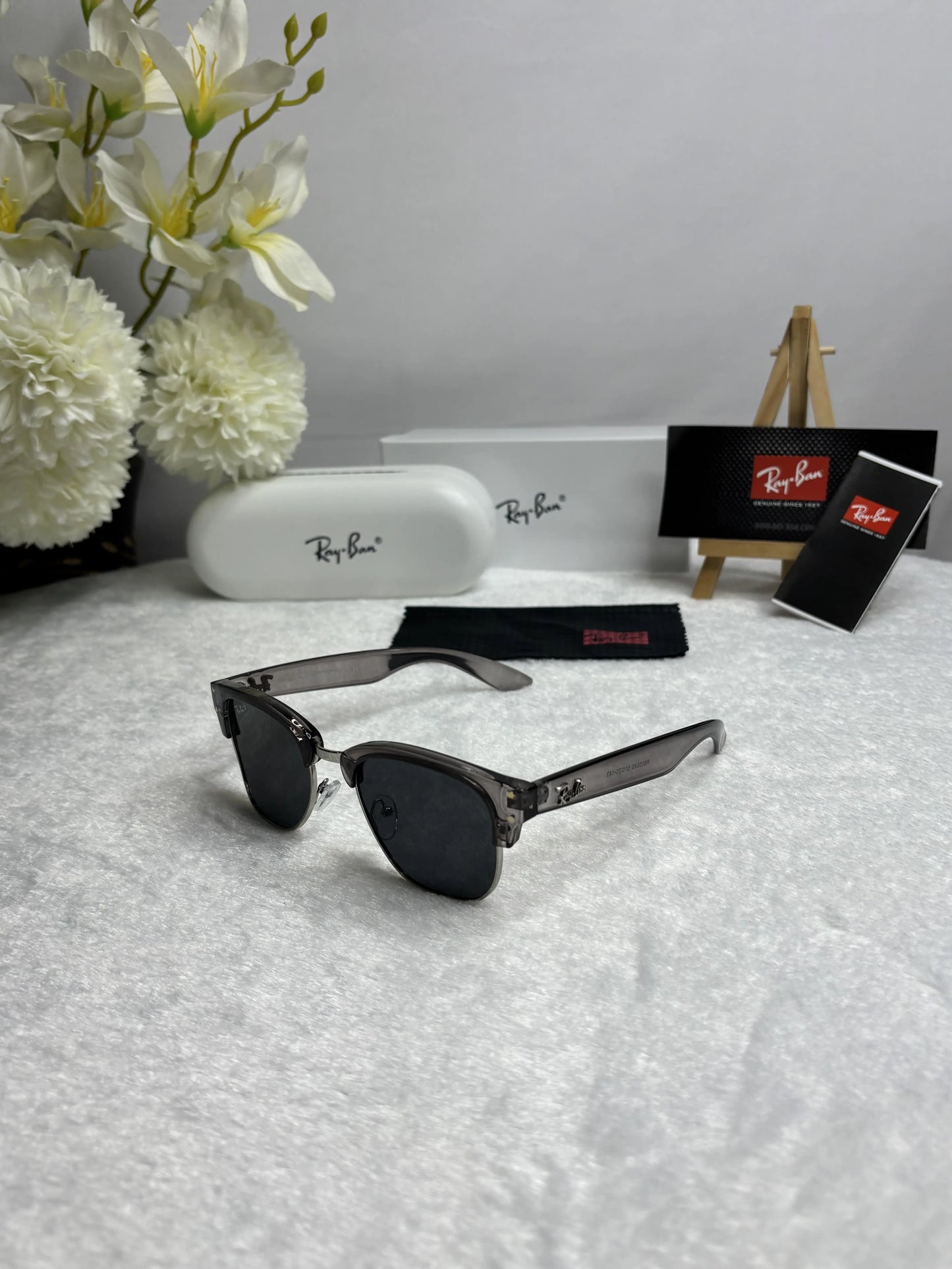 Rayban Clubmaster 0504 Grey Black