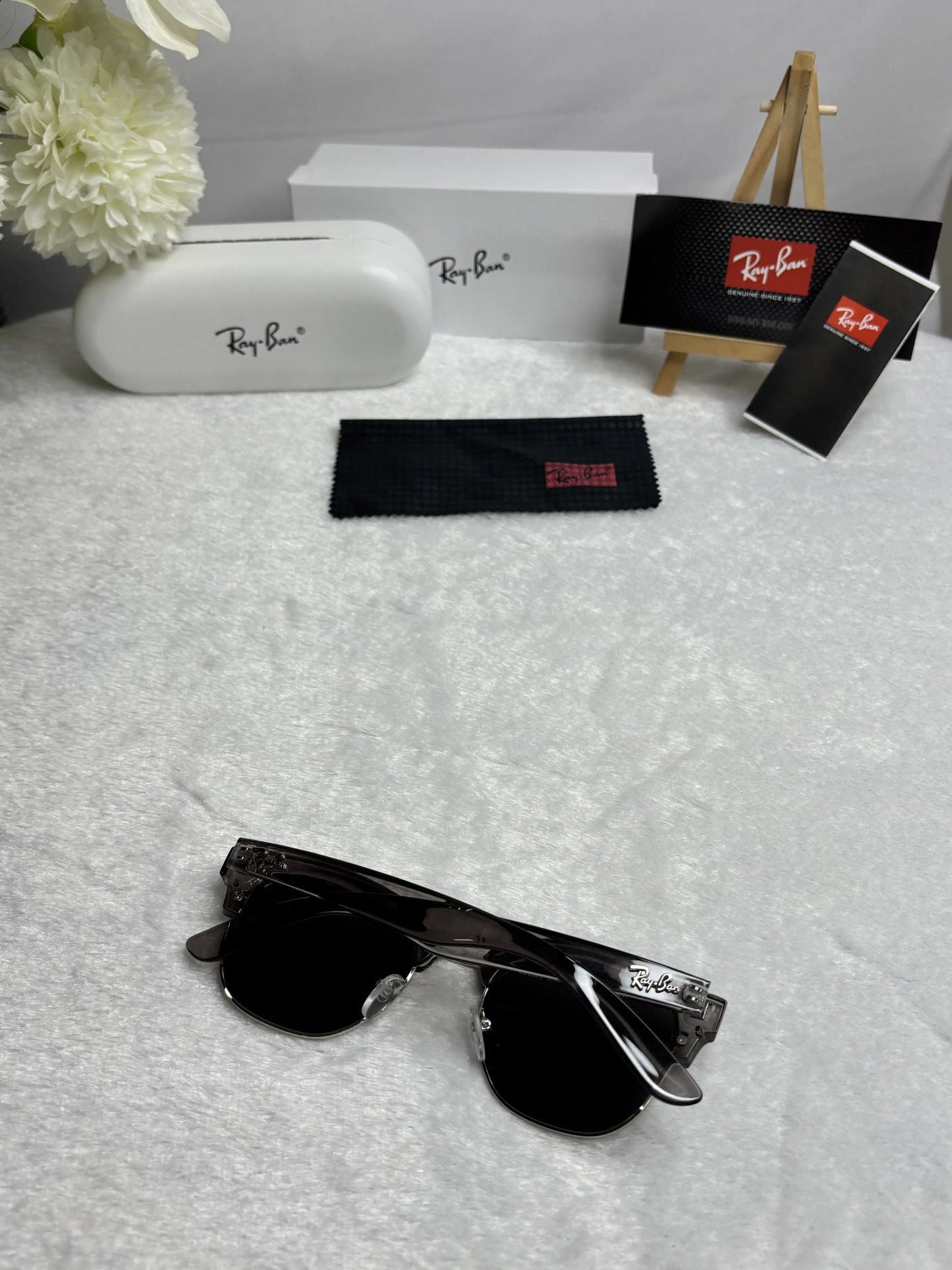 Rayban Clubmaster 0504 Grey Black