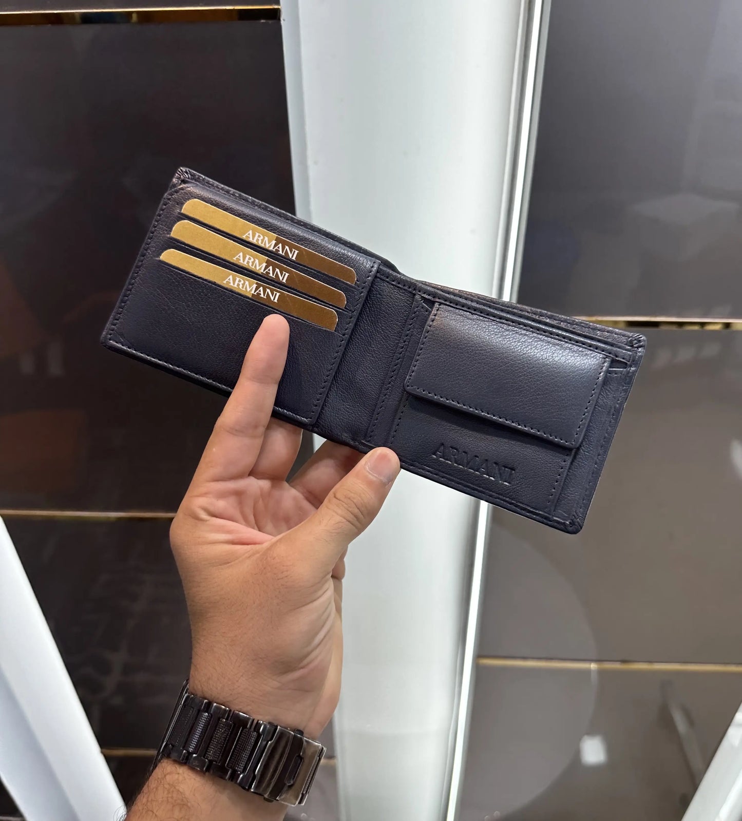 Arman i Monogram Navy Premium Wallet With Box Navy