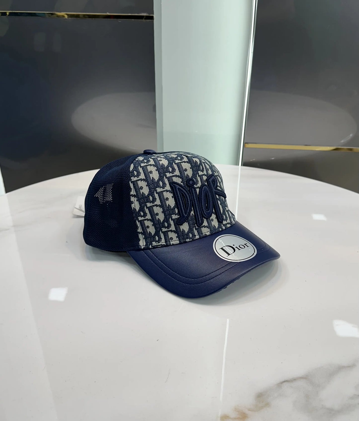 Dio r Blue Monogram Premium Imported Cap