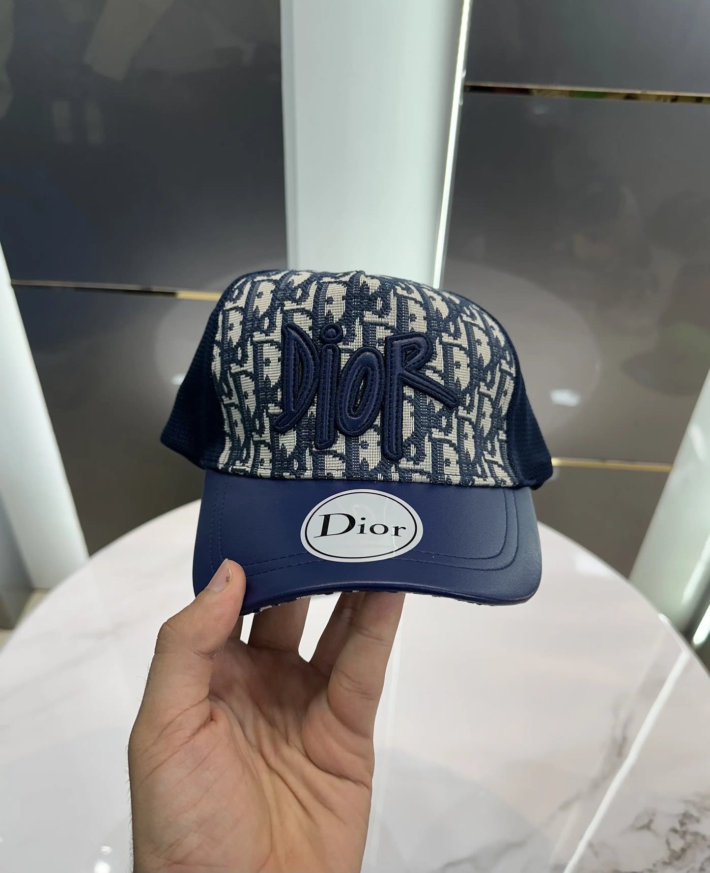 Dio r Blue Monogram Premium Imported Cap