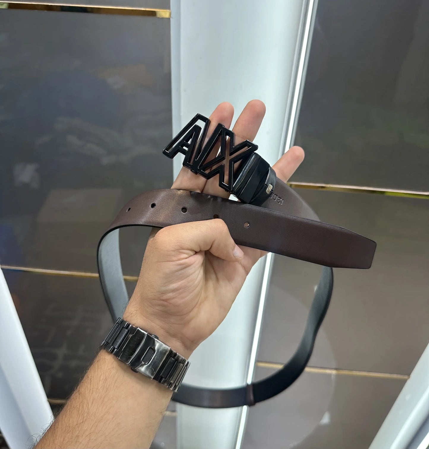 Armani Exchang e Reversible Premium Imported Belt ea518