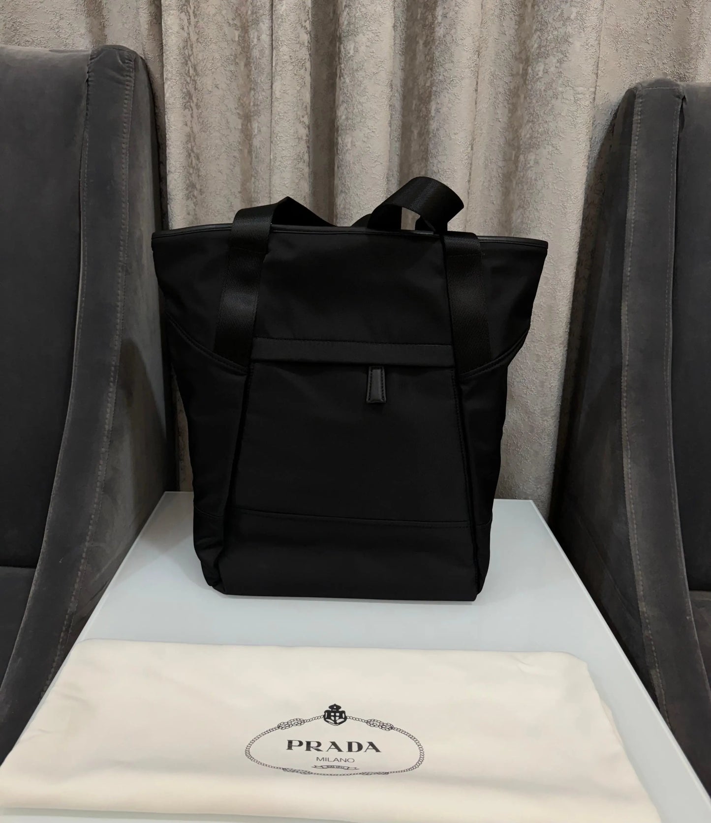 Prad a Imported Tote Bag Black