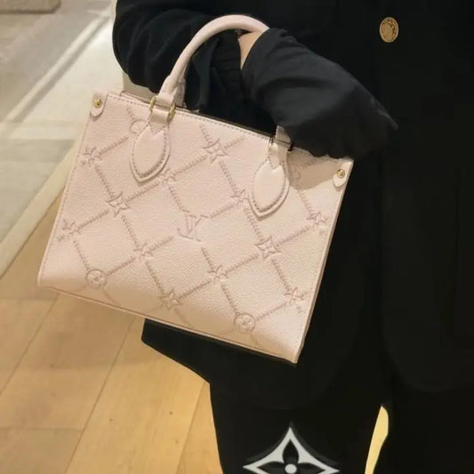 LOUISS_VUITTION ON THE GO EMPREINTE TOTE BAG TOP NOTCH LEATHER QUALITY WITH ORIGINAL 2 BOX PACKING